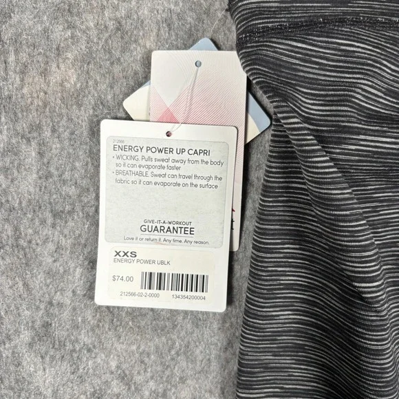 Athleta Capri Crop Leggings Women's XXS Gray Yoga Energy Power Run Train NWT $74 - Picture 9 of 11